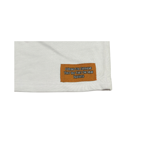 The Main Priority “Main Priority” Orange And White T-Shirt