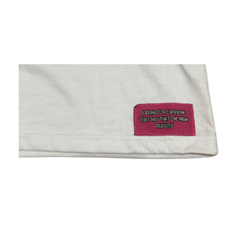 The Main Priority “Main Priority” White And Pink T-Shirt
